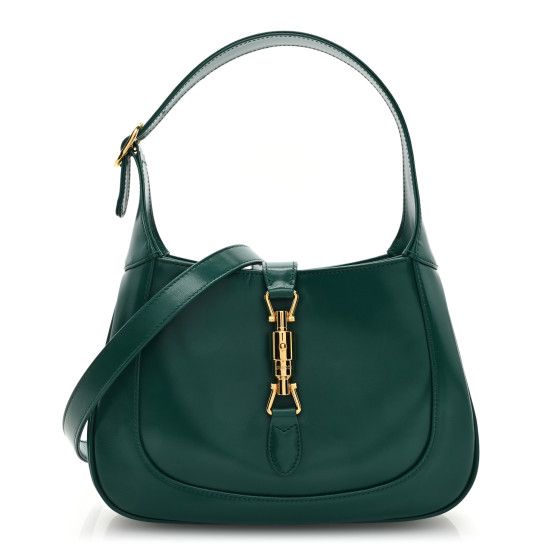 Boarded Dyana Lux Calfskin Small Jackie 1961 Hobo Emerald | FASHIONPHILE (US)