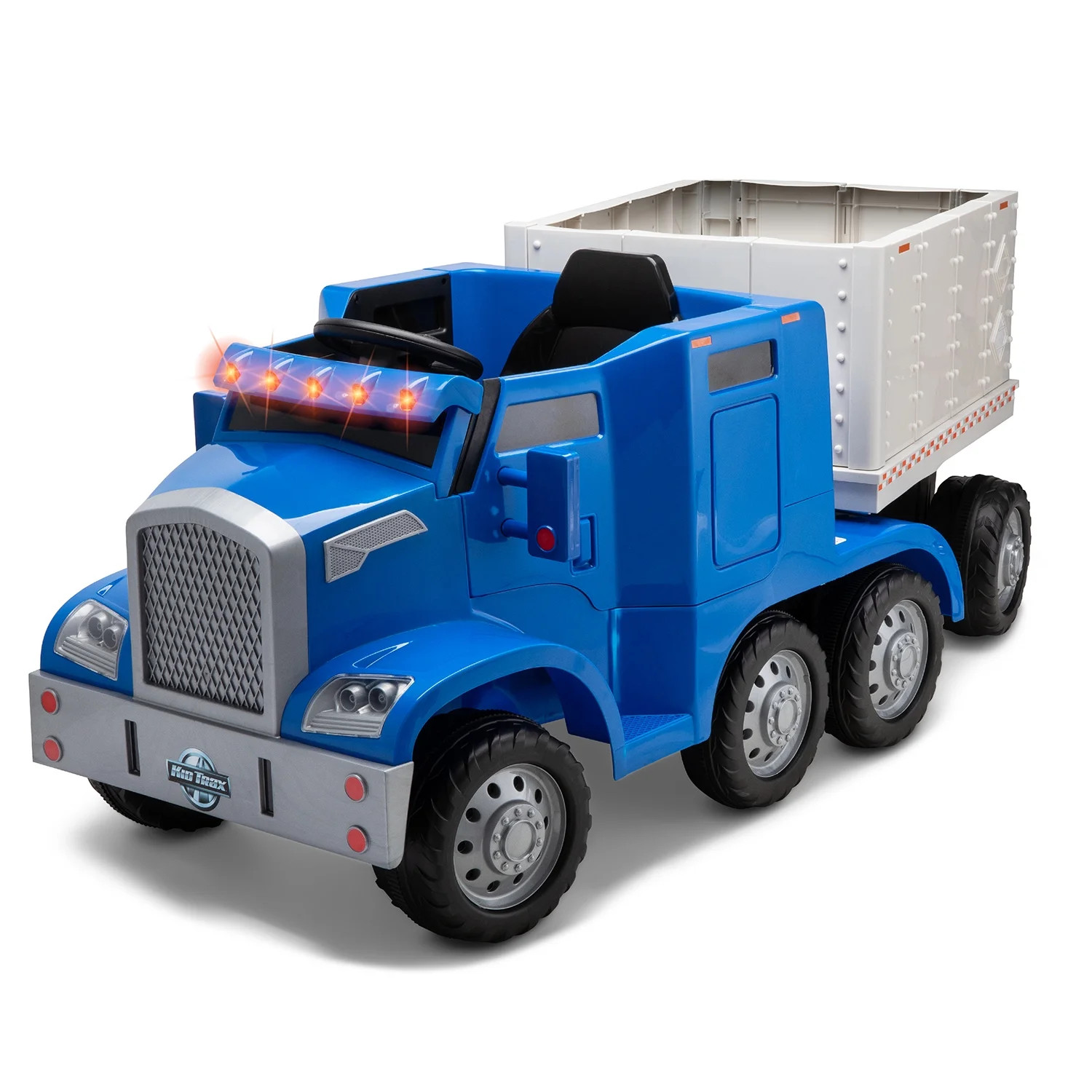 Kid Trax Semi-Truck and Trailer Ride-On Toy, Blue | Walmart (US)