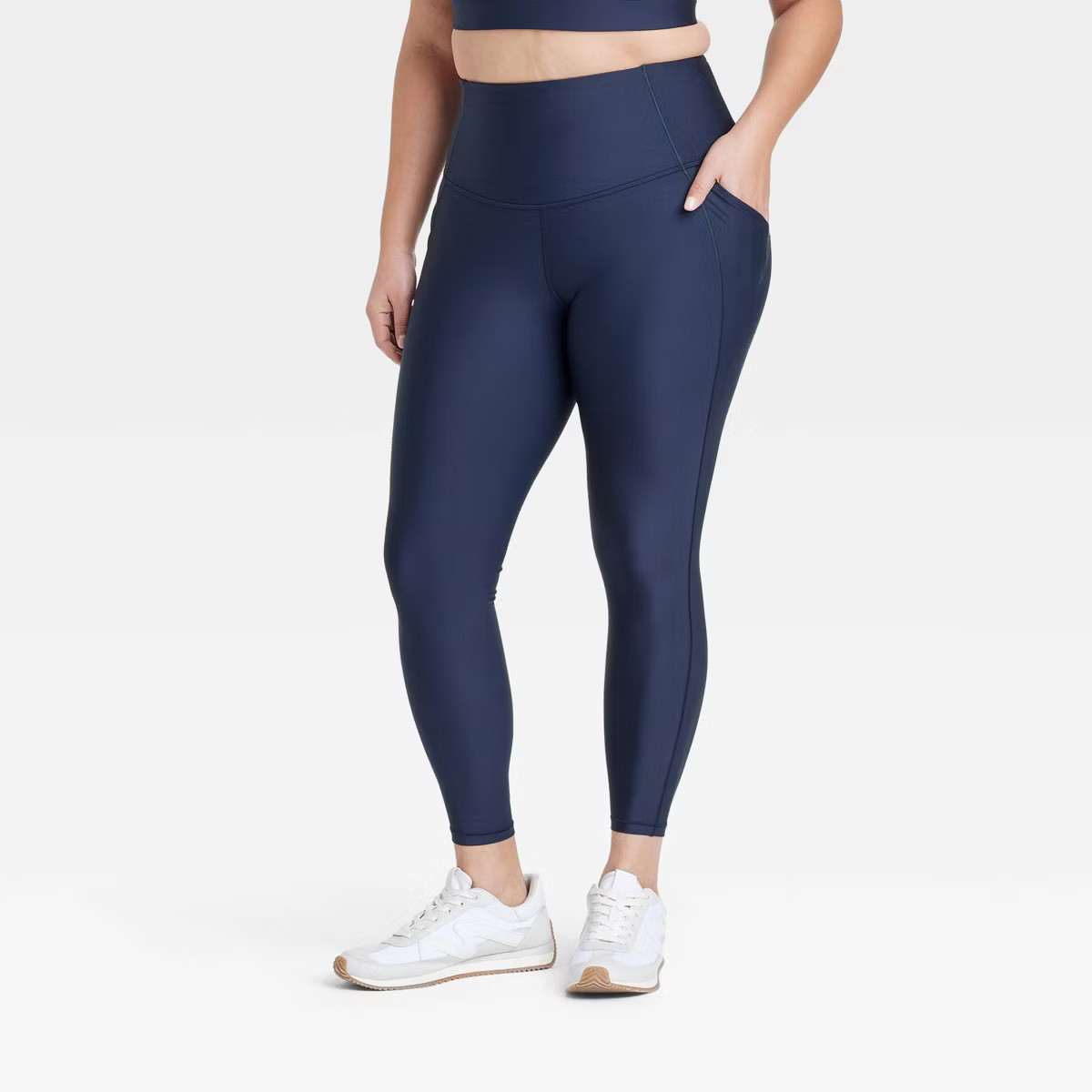 Women's Effortless Support High-Rise Pocketed 7/8 Leggings - All In Motion™ | Target