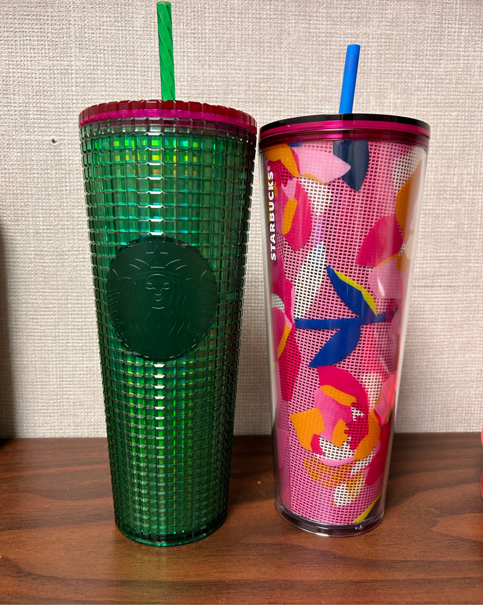 Starbucks 2021 Winter Holiday Jeweled Tumbler Cold Cup 24oz Rose