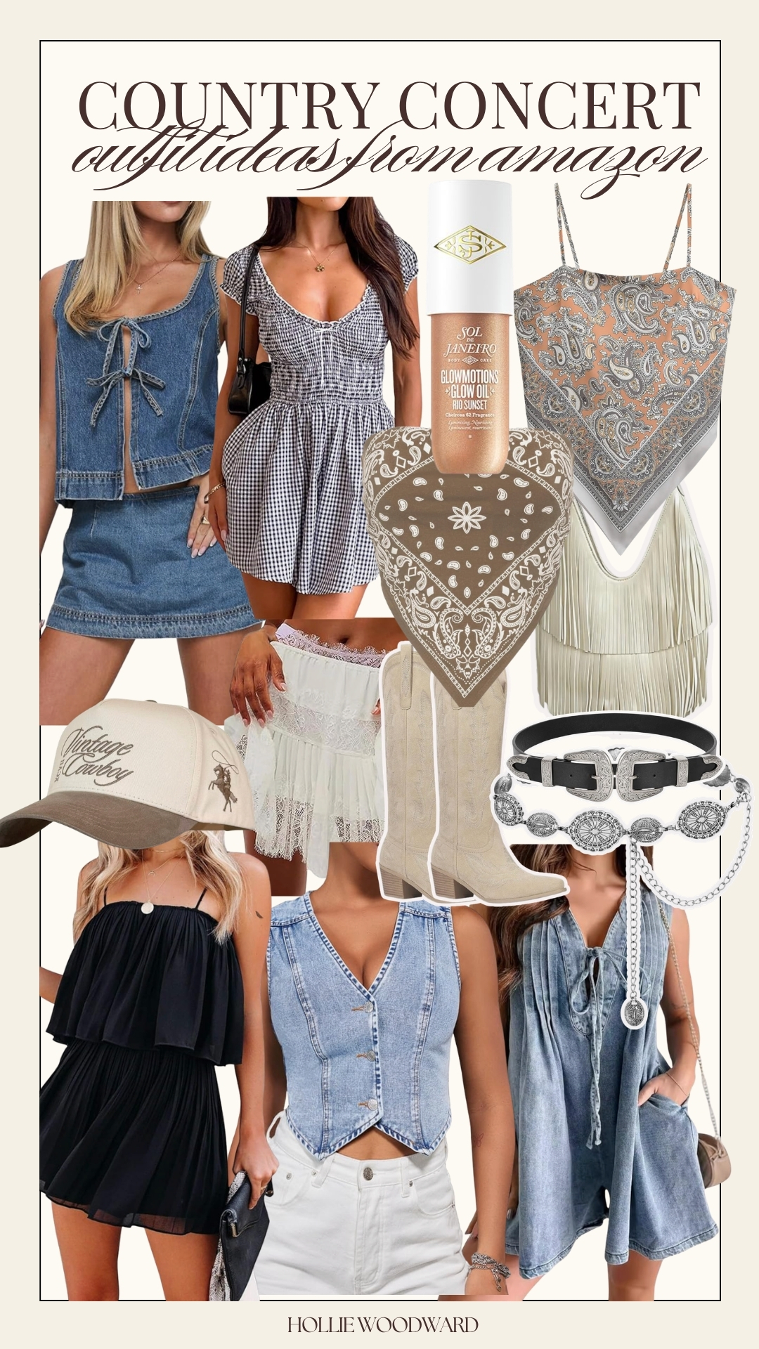 country concert outfit staples from amazon 💙 

 