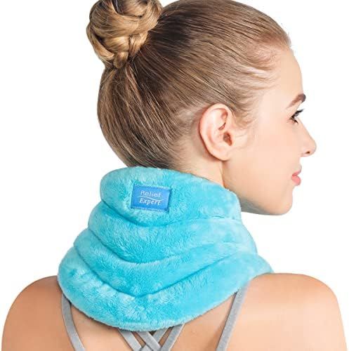 Relief Expert Hands-Free Neck Heating Pad Microwavable Heated Neck Wrap for Pain Relief, Microwav... | Amazon (US)