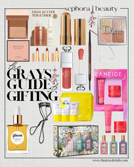 Sephora beauty gifts 

Gifts for her, make up, skincare, Gucci, Dior, laneige 