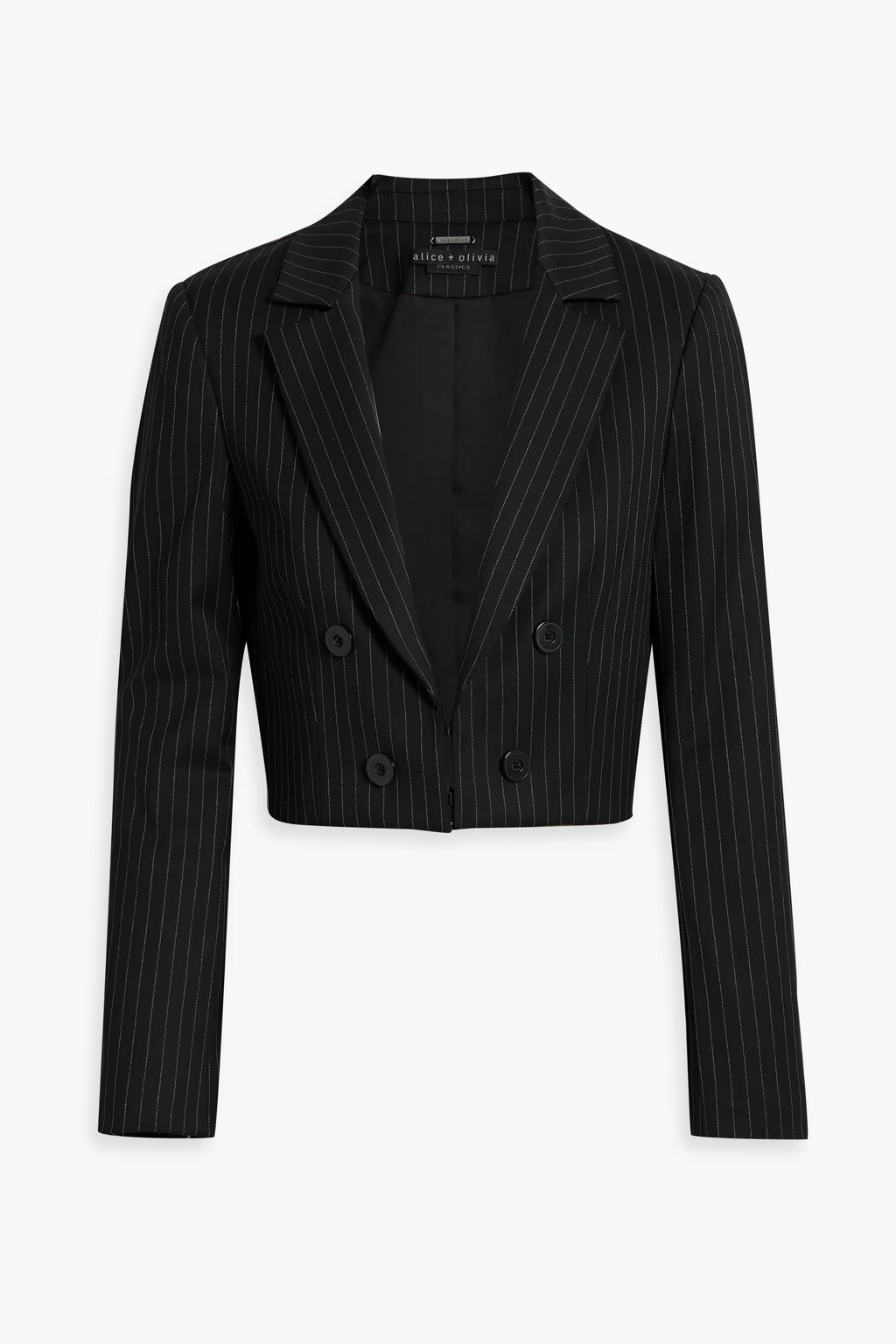 Mya cropped pinstriped twill blazer | The Outnet (US and CA)