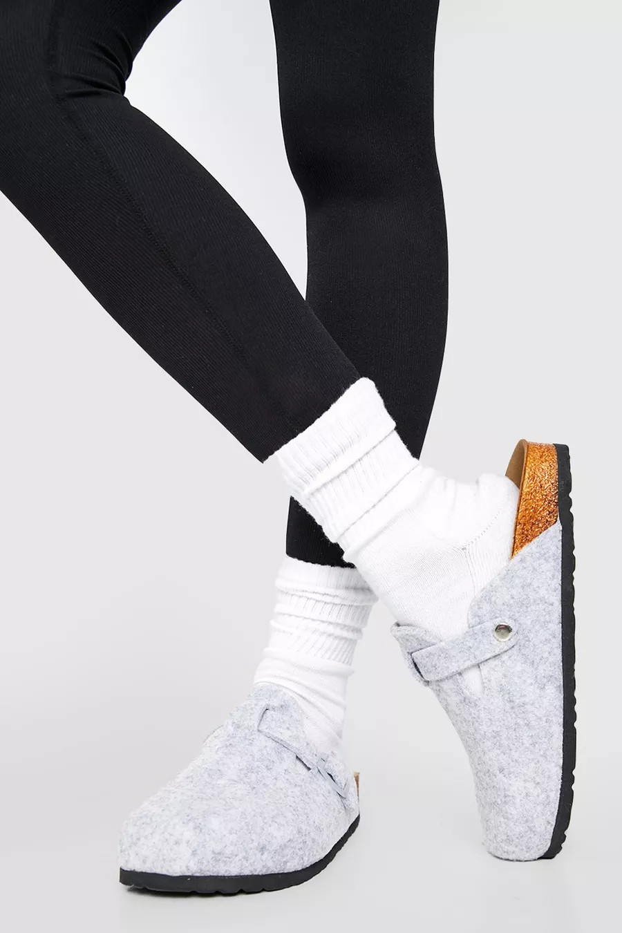 Closed Toe Felt Clogs | Boohoo.com (UK & IE)