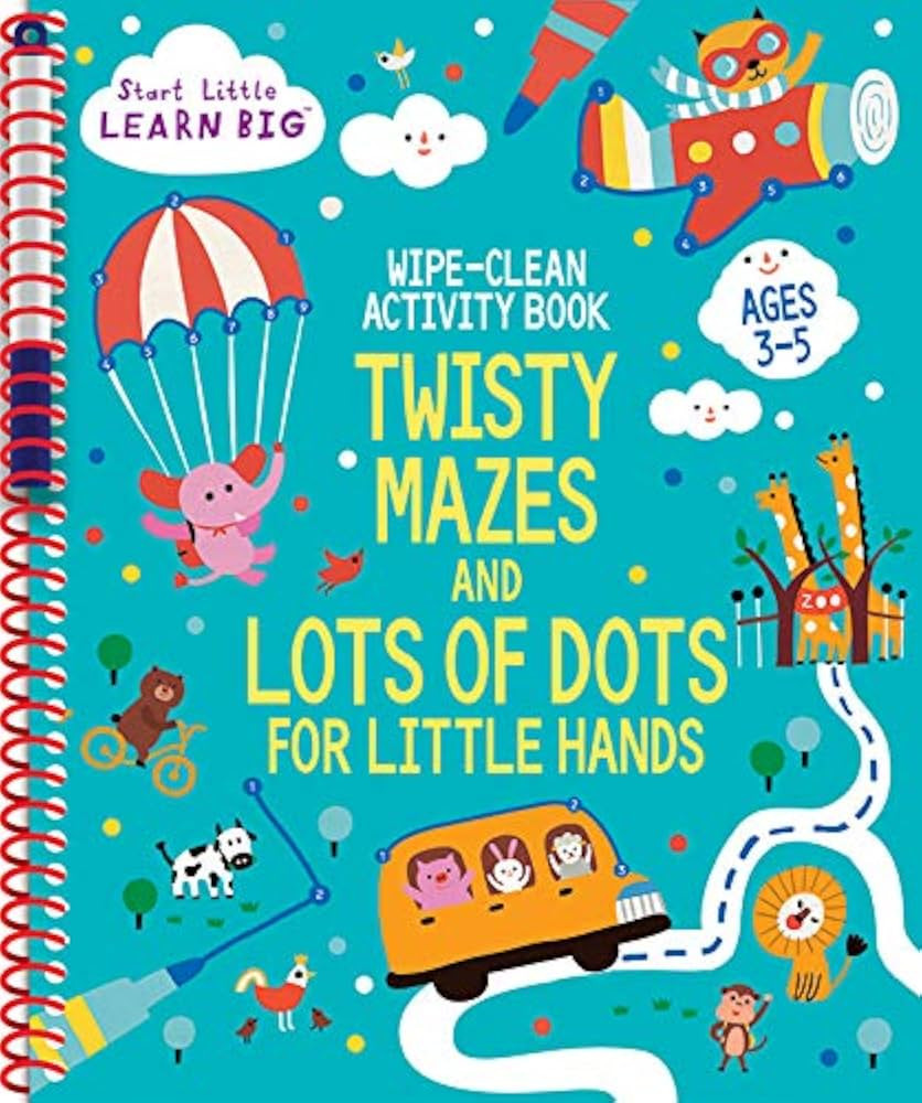 Wipe Clean Activity Book: Twisty Mazes and Lots of Dot to Dots for Little Hands Ages 3 to 5 (Star... | Amazon (US)