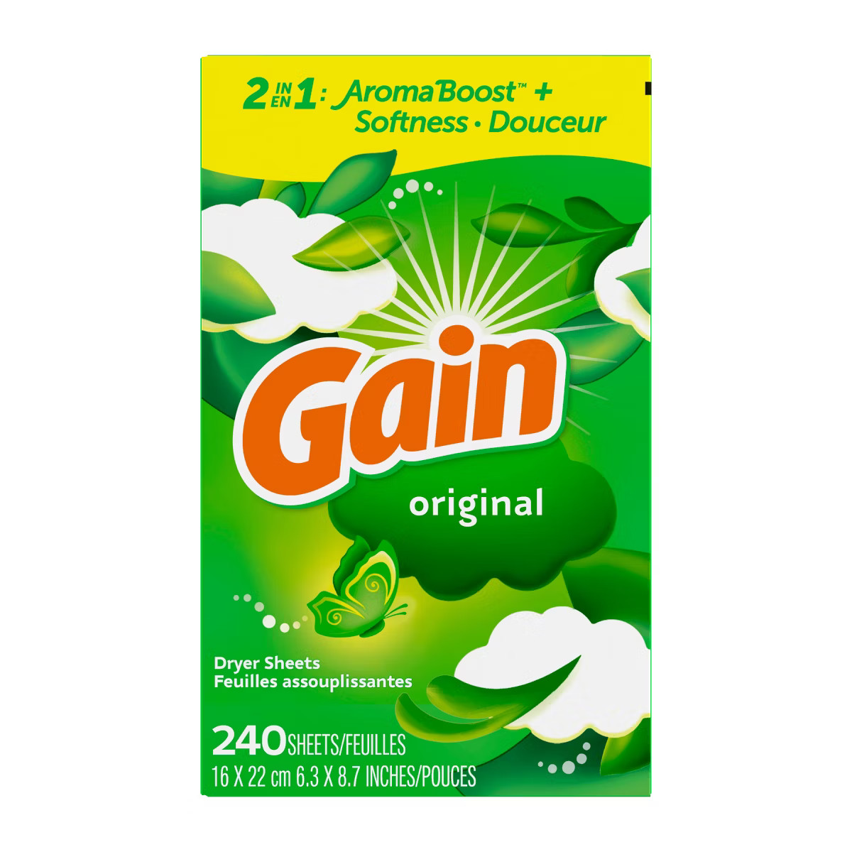 Gain Original Fabric Softener Dryer Sheets - 105ct | Target