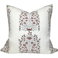 Fleur Pillow Cover in Saffron Red, Designer Covers, Decorative Pillows | Etsy (US)