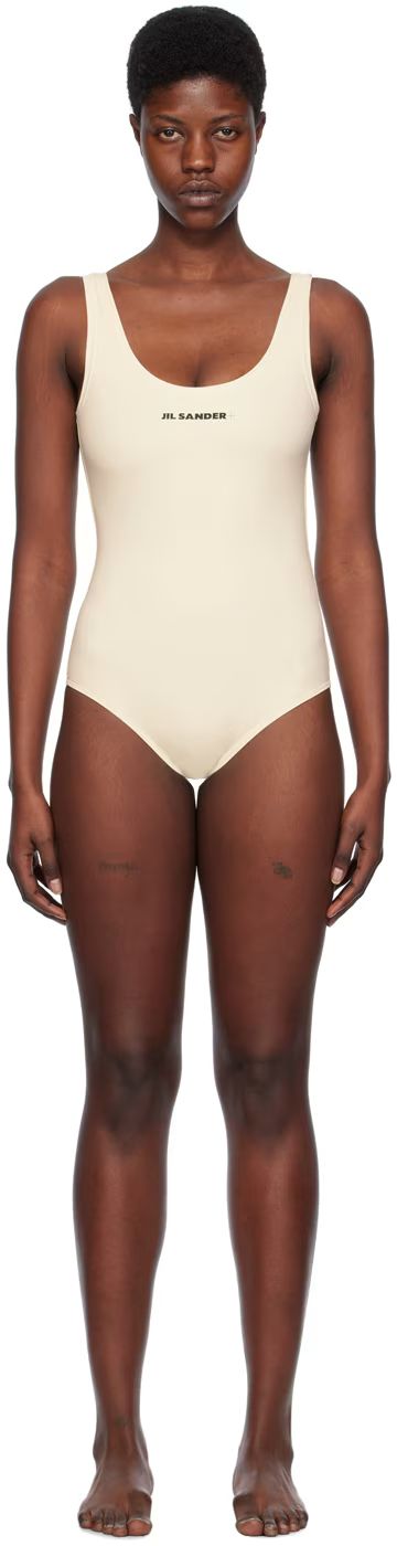 Off-White Scoop Neck Swimsuit | SSENSE