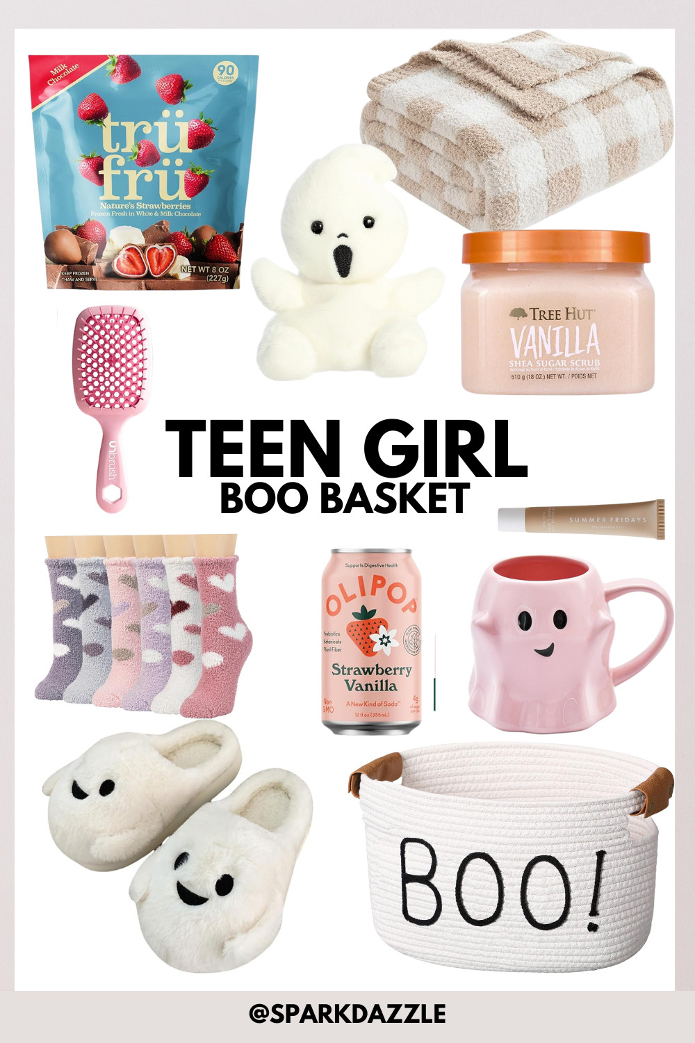 Create the ultimate Teen Girl Boo Basket filled with cozy and fun Halloween treats! 🎃👻 Perfect for fall gifting, this basket includes fuzzy socks, ghost slippers, a plush ghost, vanilla sugar scrub, a soft blanket, hair brush, Olipop soda, cute mug, and a BOO basket. A thoughtful spooky-season surprise for your teen, best friend, or daughter who loves cozy vibes, self-care, and all things cute! 💕✨


#TeenGirlGift #TeenGirlBooBasket #HalloweenGiftBasket #BooBasketIdeas #FallGiftBasket #CozyFallVibes #HalloweenGifts #GiftBasketIdeas #TeenGirlBasket #SpookySeason #HalloweenAesthetic #TeenGirlIdeas #CozyGiftBasket #Halloween2025 

 