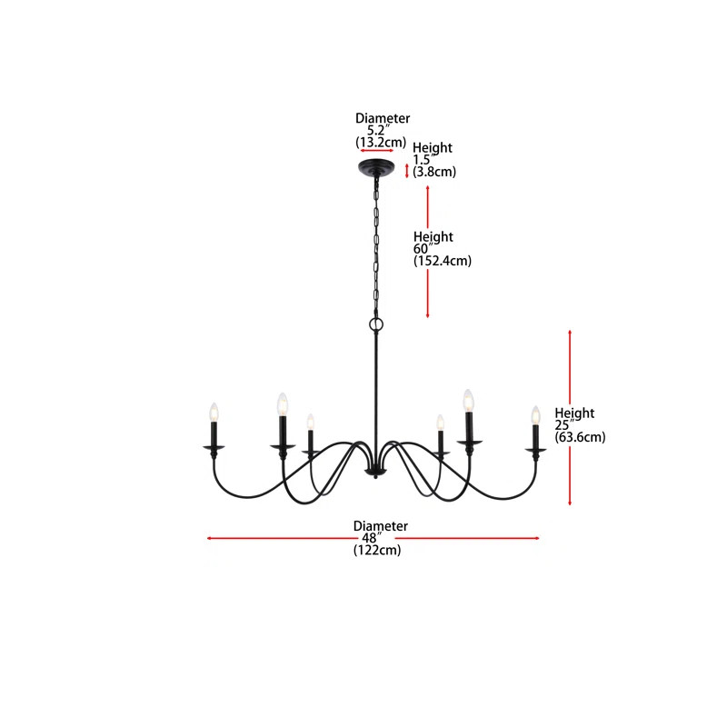 Ableton 6 - Light Dimmable Classic / Traditional Chandelier | Wayfair North America