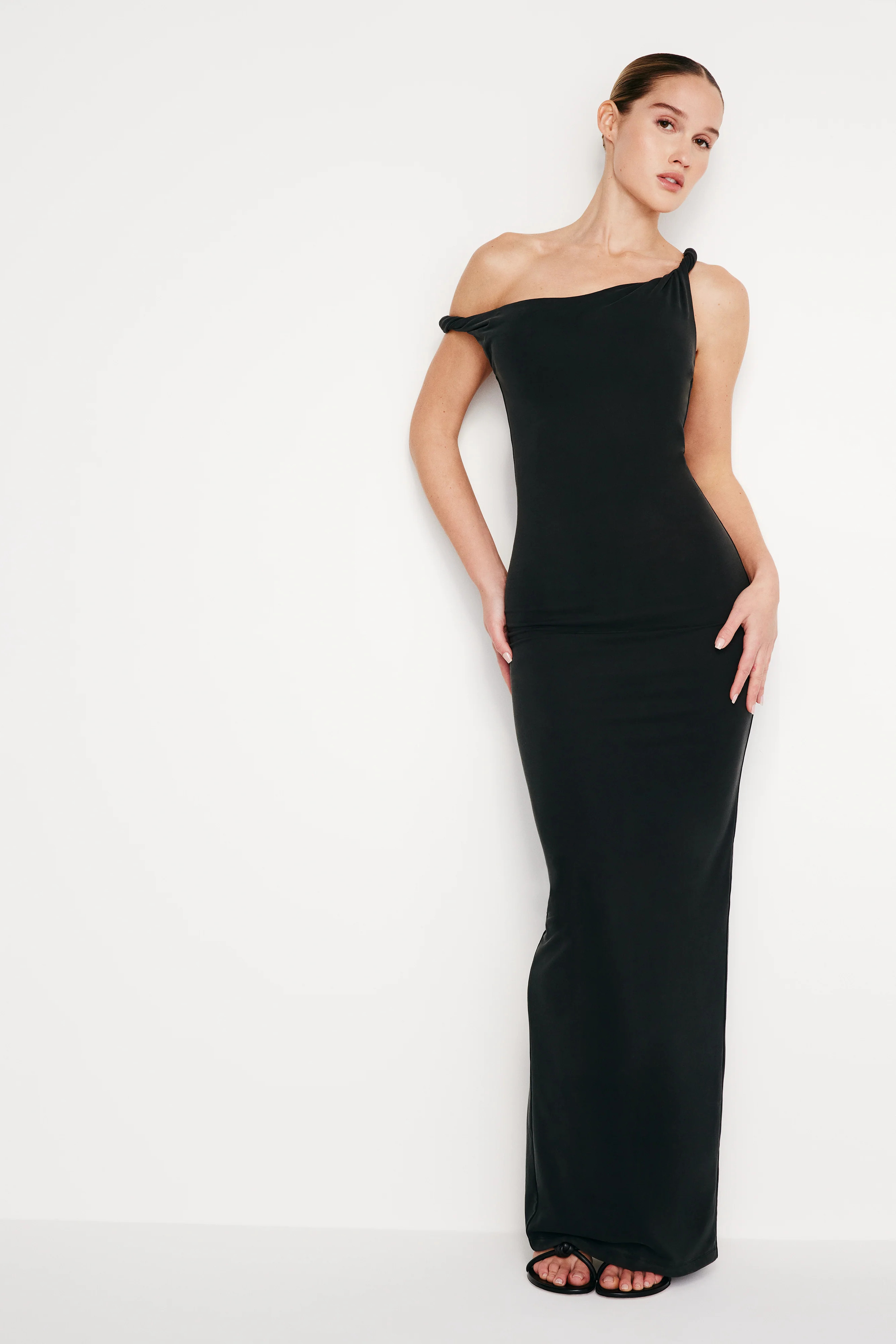 SANDWASHED JERSEY MAXI DRESS | Good American