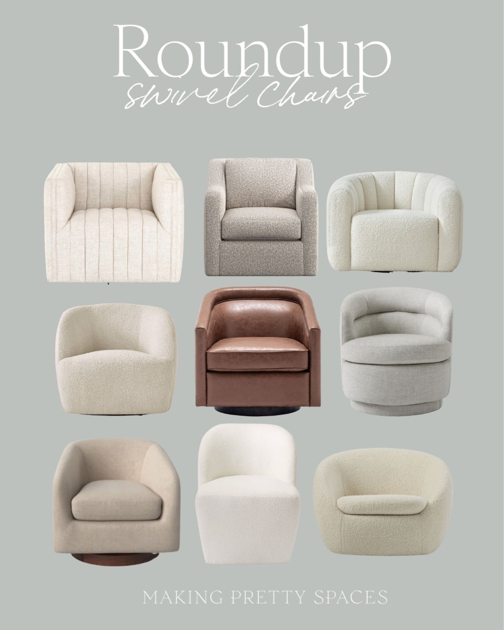 Swivel chair roundup!
Accent chair, swivel chair, living room, west elm, Wayfair, Target, Crate & barrel 

#LTKstyletip #LTKhome #LTKfamily