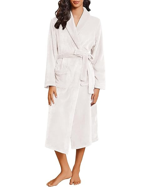 Yogalicious Ultra Plush Cozy Fleece Robe | Amazon (US)