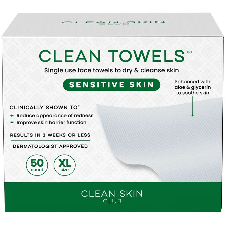 Clean Towels for Sensitive Skin - 50 Count | Walmart (US)