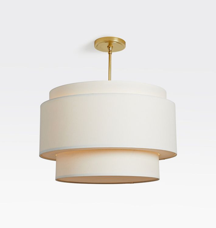 24" Tiered Drum Pendant | Rejuvenation