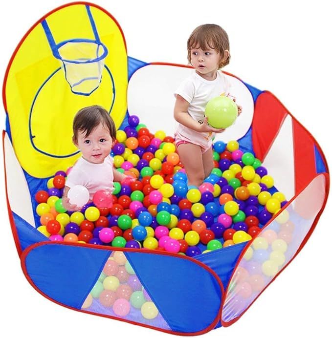 Eocolz Kids Ball Pit Large Pop Up Childrens Ball Pits Tent for Toddlers Playhouse Baby Crawl... | Amazon (US)