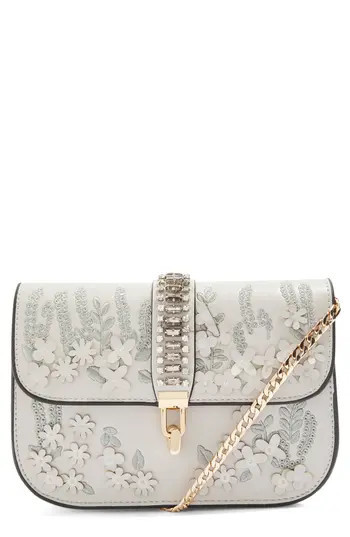 Topshop Petal 3D Flower Embroidered Crossbody Bag - | Nordstrom