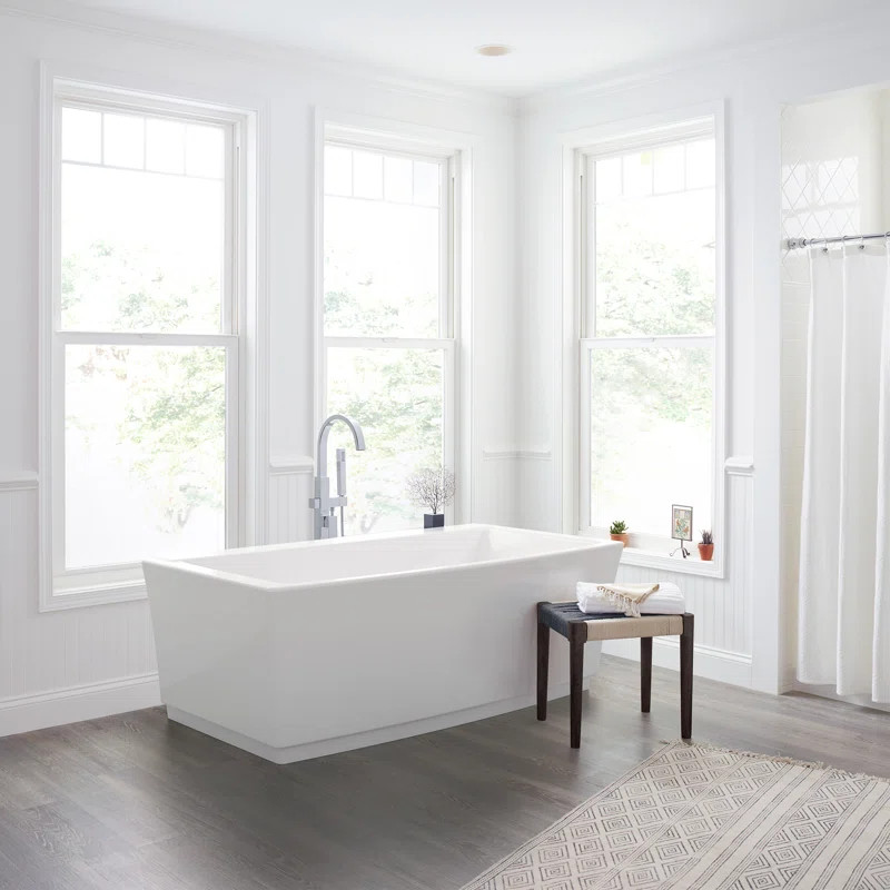 2691004.02 Townsend 67.94'' x 36'' Freestanding Soaking Acrylic Bathtub | Wayfair North America