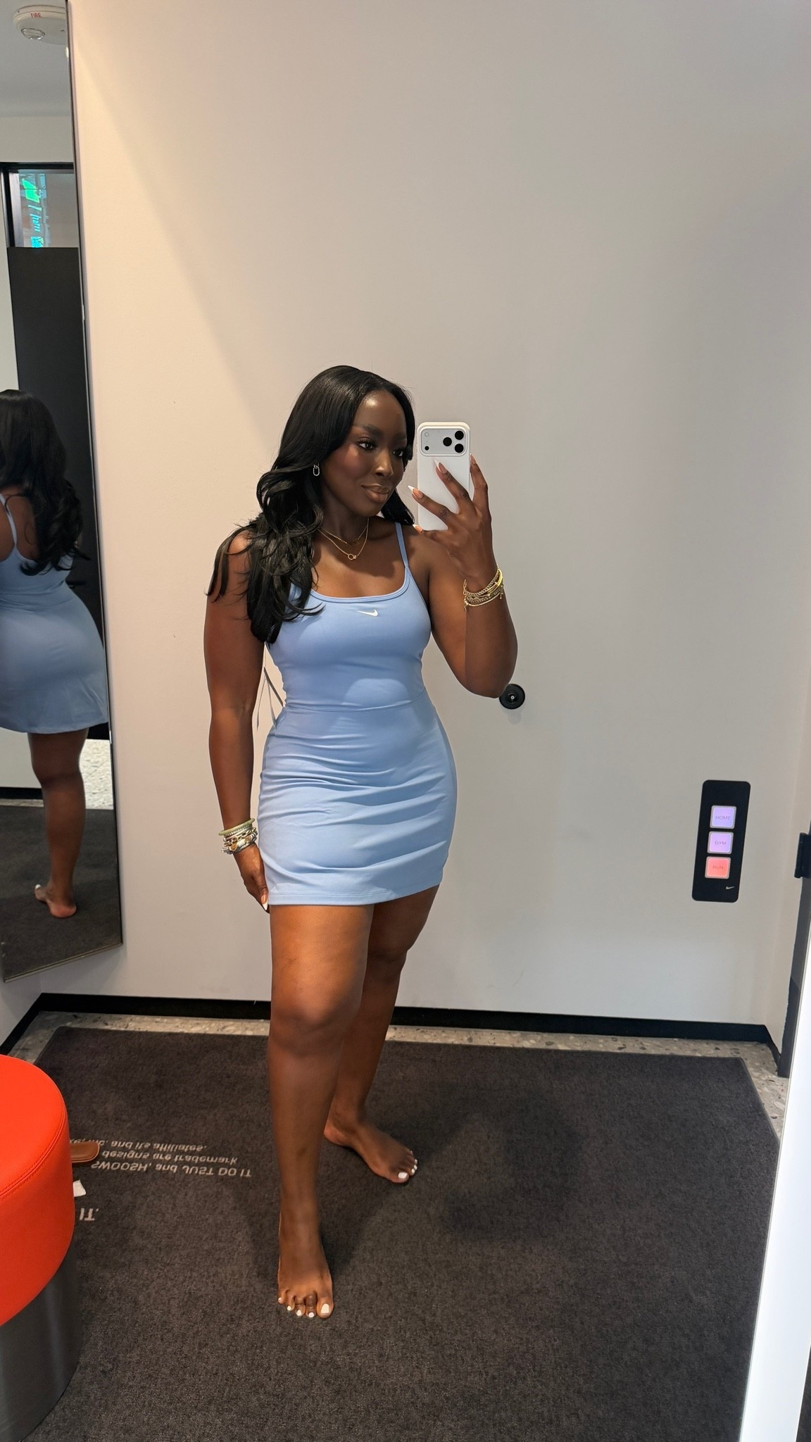 Wearing a medium in this romper skirt set and I think it’s cute!