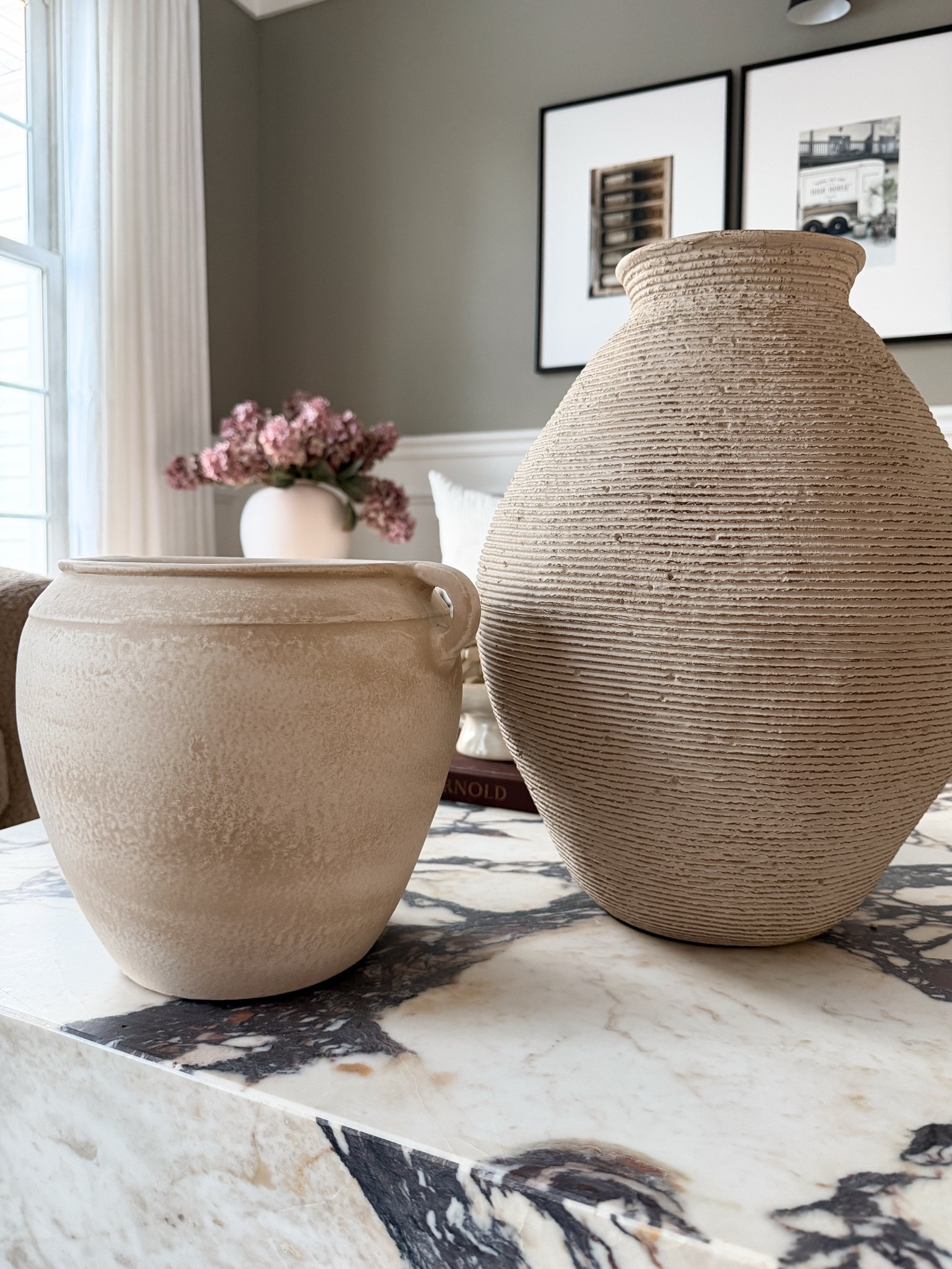 I love the organic texture and tone to these vases from Amazon! Affordable, elevated, and so beautiful styled on their own or with florals.

#LTKHome #LTKSaleAlert