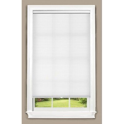 allen + roth 70-in x 64-in White Light Filtering Cordless Cellular Shade Lowes.com | Lowe's