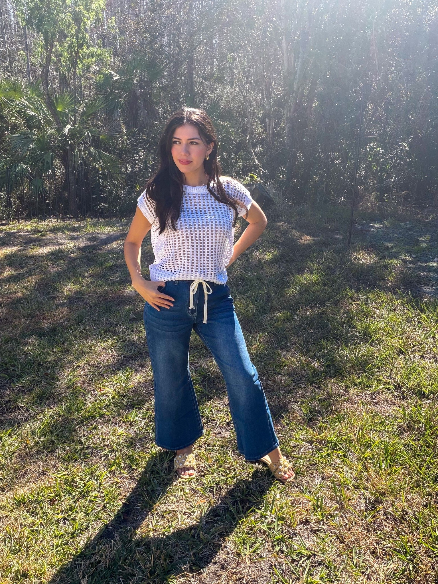 Outfit of the day!! These pants have an elastic waist and is very comfortable and stretchy, and the top is very flattering .oh & it  is on sale! 🥰

#LTKPetite #LTKmomlife #LTKootd