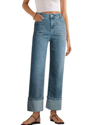 EVALESS Women's High Waisted Wide Leg Jeans | Amazon (US)