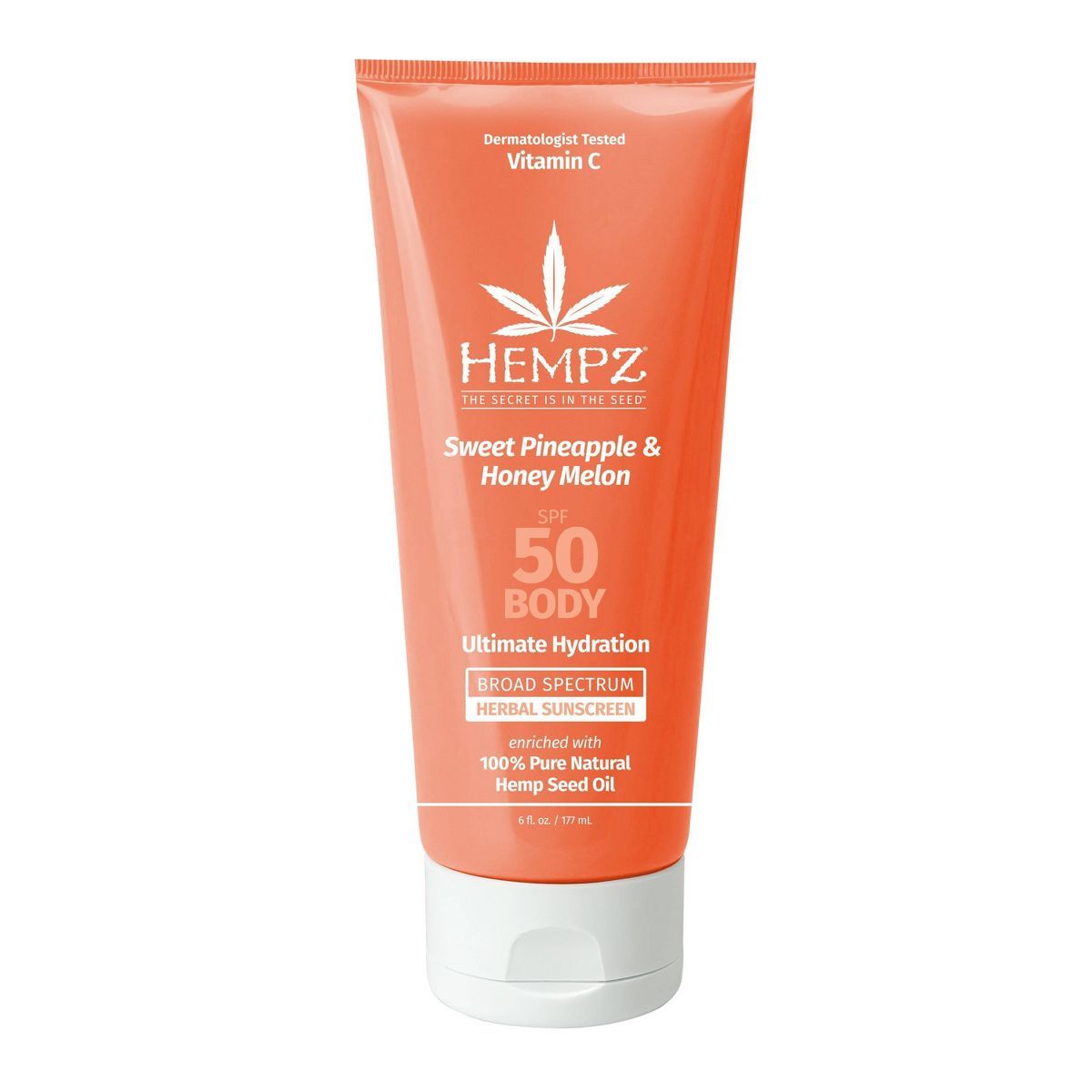Hempz Sweet Pineapple & Honey Melon Herbal Body Sunscreen - SPF 50 - 6oz | Target