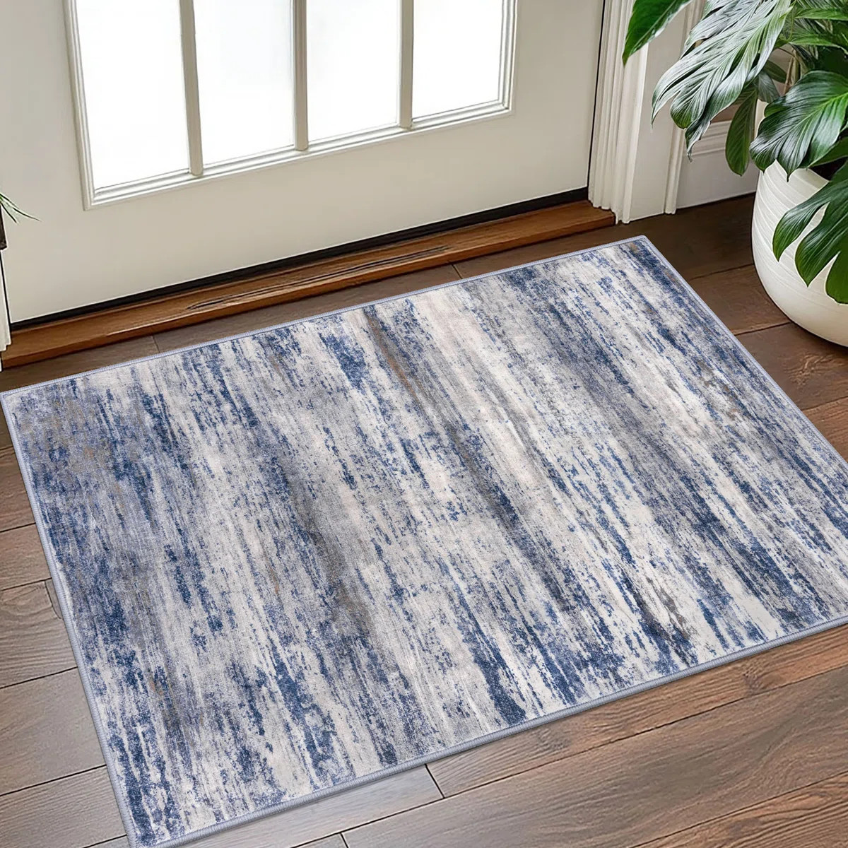 Machine Washable Area Rugs Rubber Backed Rug for Bedroom Living Room | Wayfair North America