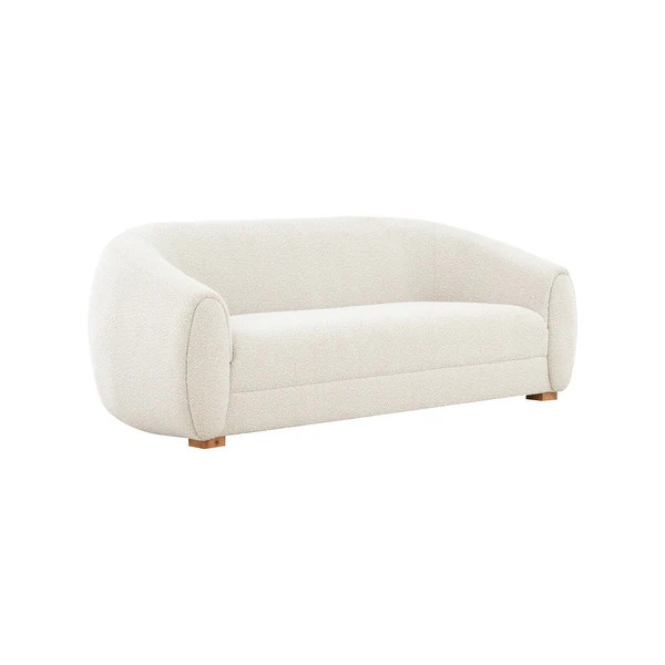SAFAVIEH Couture Emiliana Boucle Sofa - 89.8" W x 38.6" L x 31.5" H | Bed Bath & Beyond