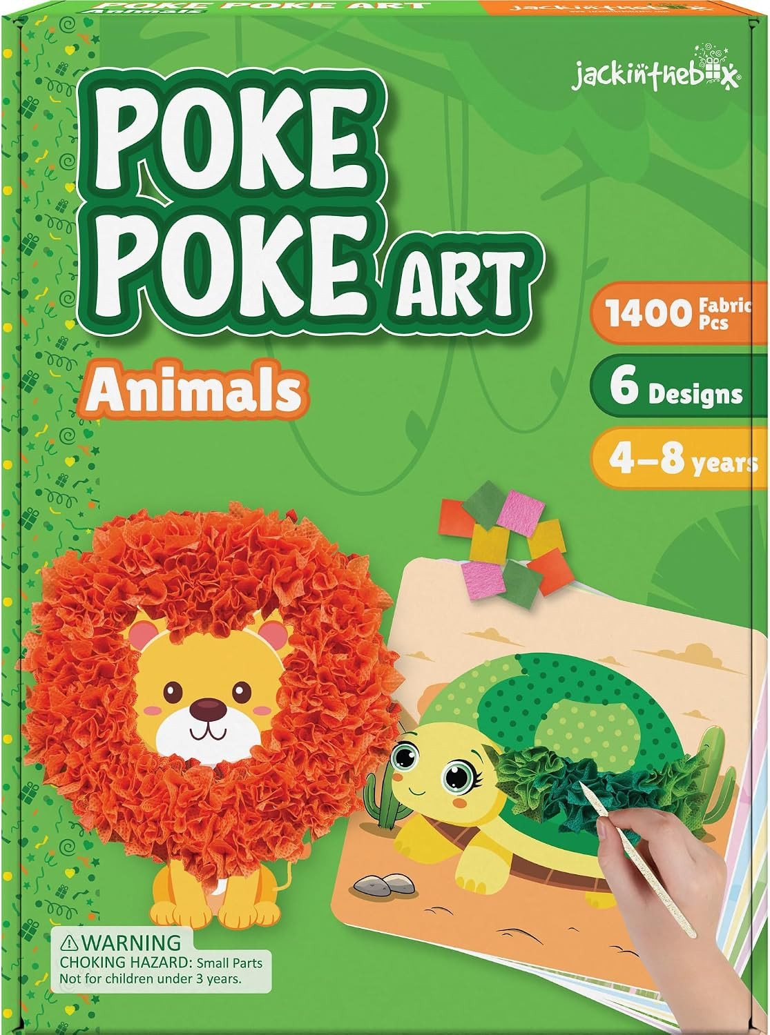jackinthebox Poke Art Animals Crafts Kits for Kids, Boys & Girls, Ages 4-8 | Amazon (US)