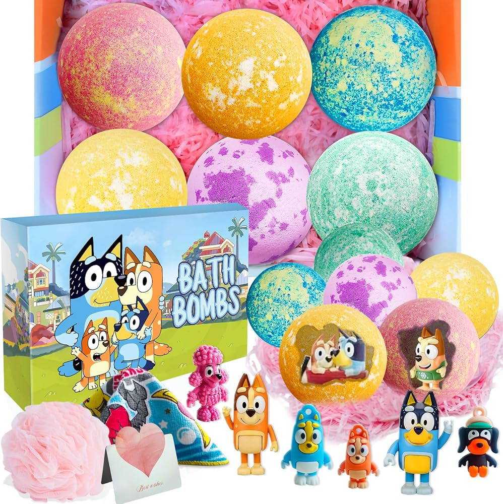 Bath Bombs for Kids: XXL Bath Bombs with Surprise Inside, Organic Bath Bombs Rich in Natural Esse... | Amazon (US)