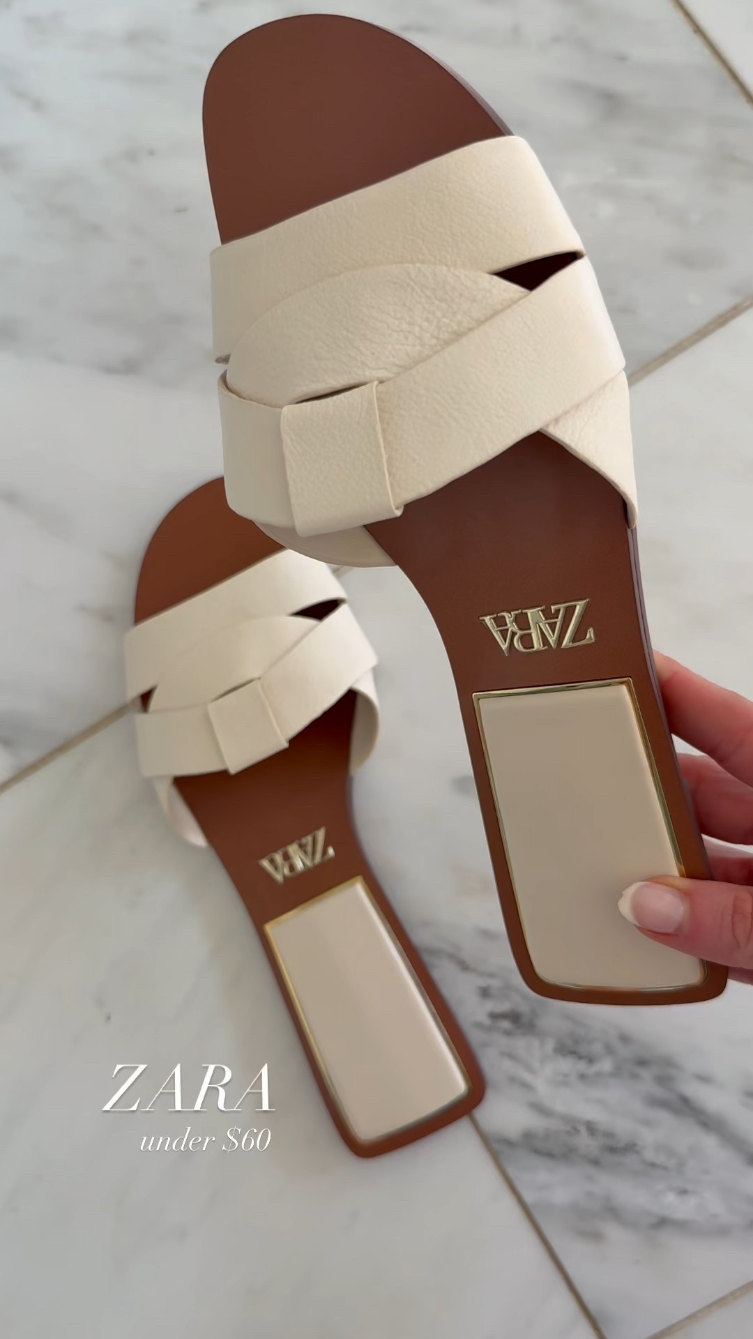 Zara slides under $60. 

#LTKFindsUnder100 #LTKFindsUnder50