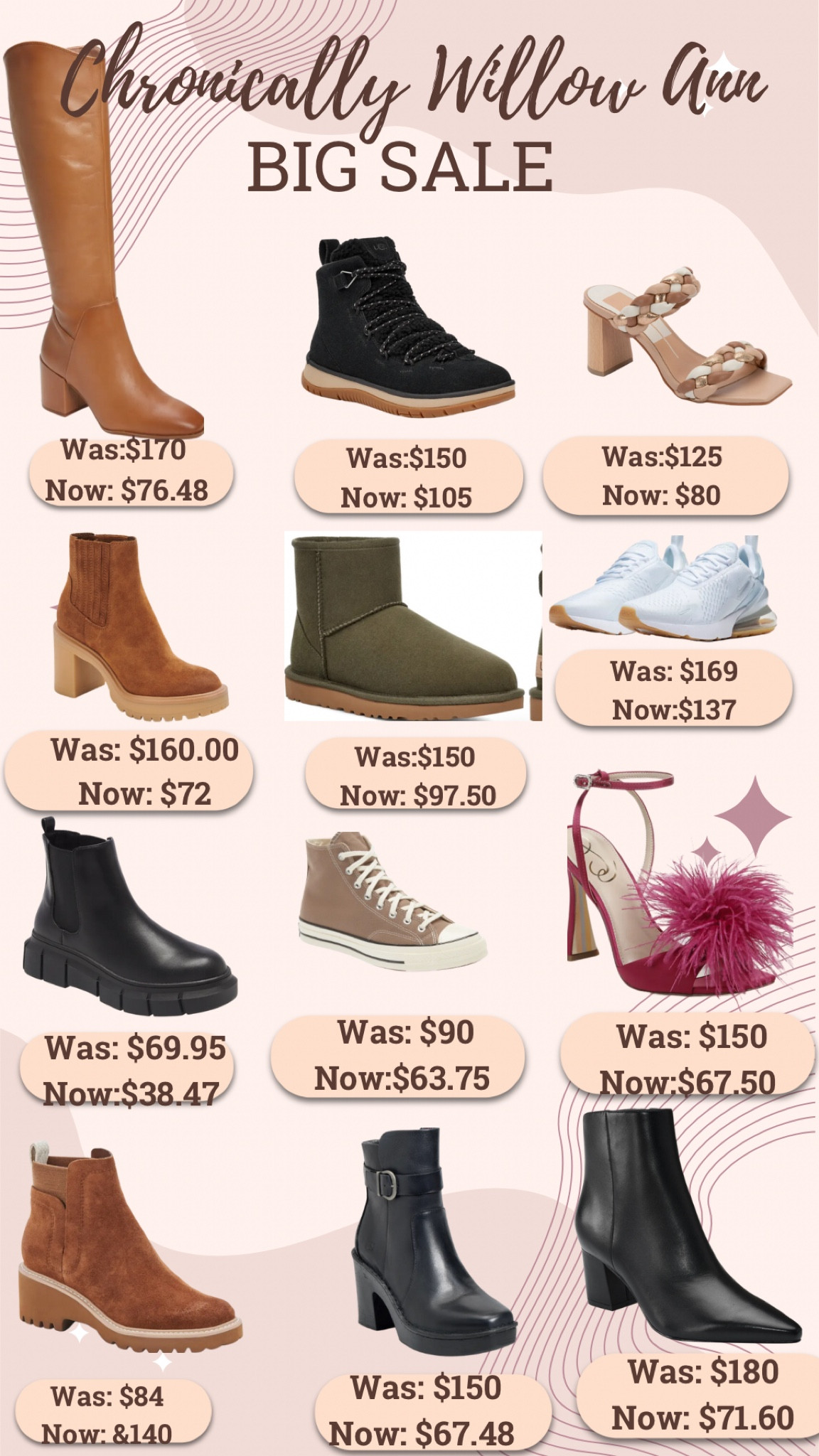 Nordstrom is having major sales on shoes and they are perfect for everything coming up! Whether you need shoes for a fancy date or for a galentines event! If you need boots for the weather or tennis shoes for the ice. This is the time. 

#LTKstyletip #LTKshoecrush #LTKsalealert