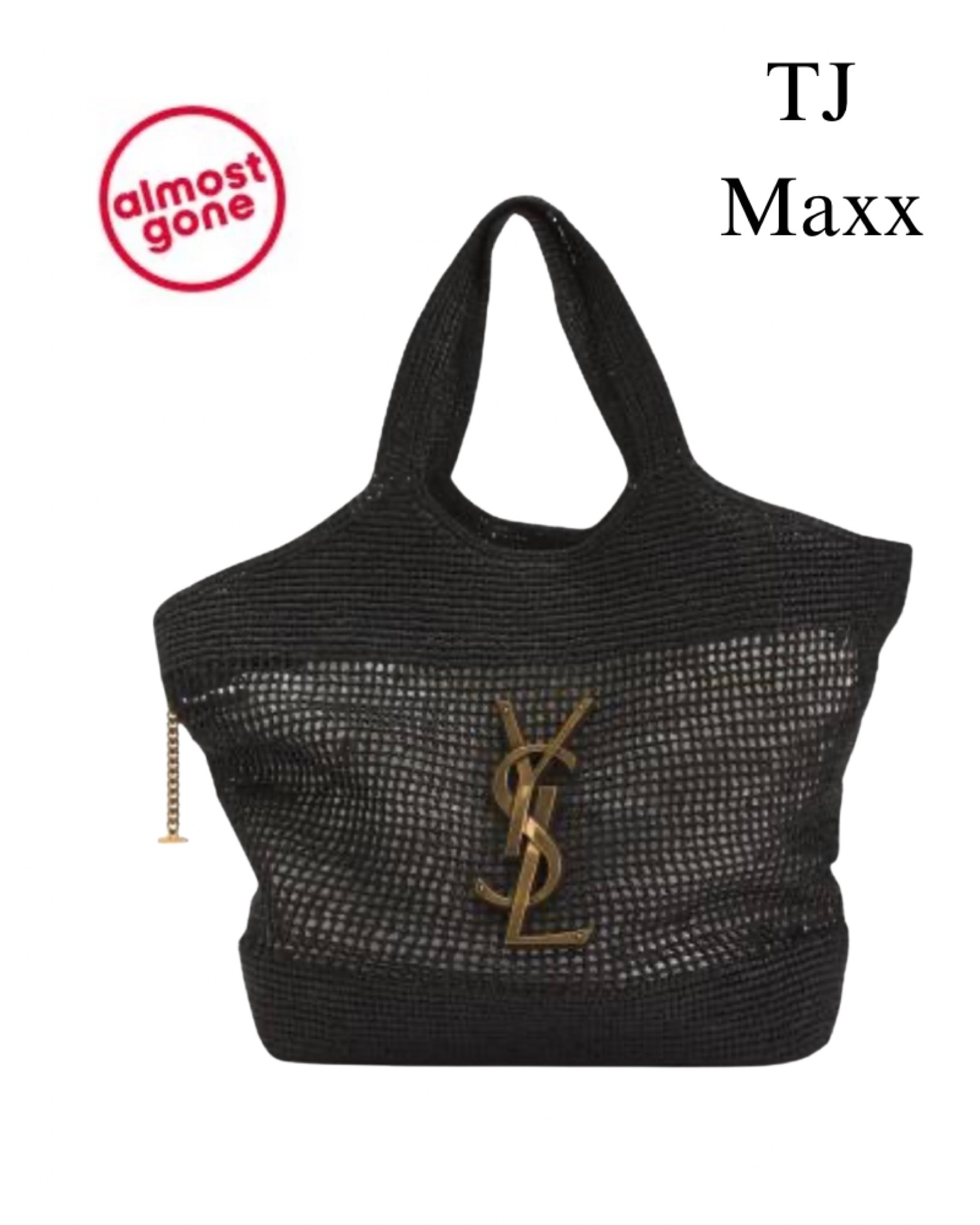 Saint Laurent Black Rafa tote on sale at TJ Maxx. One left!! beach, pool, vacation, summer, spring, resort.

#LTKSaleAlert #LTKSwim #LTKTravel