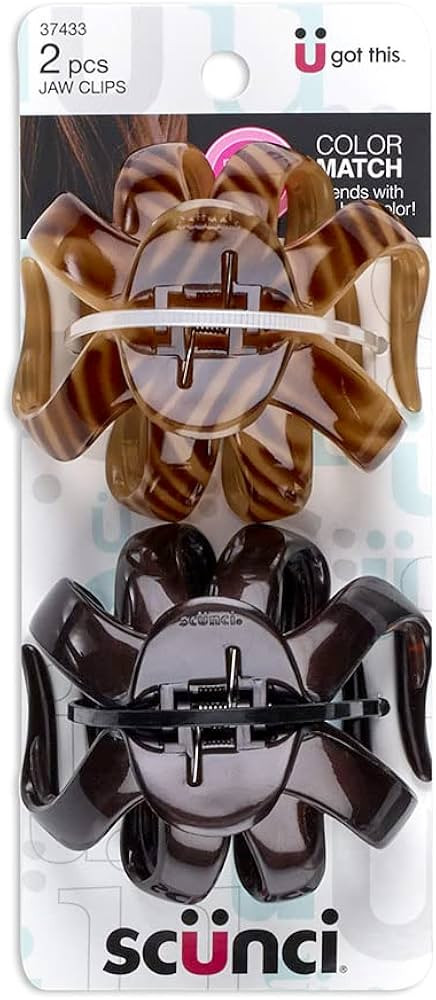 Scunci by Conair jaw claw clips - hair accessories for women - claw clips for thick hair - claw c... | Amazon (US)