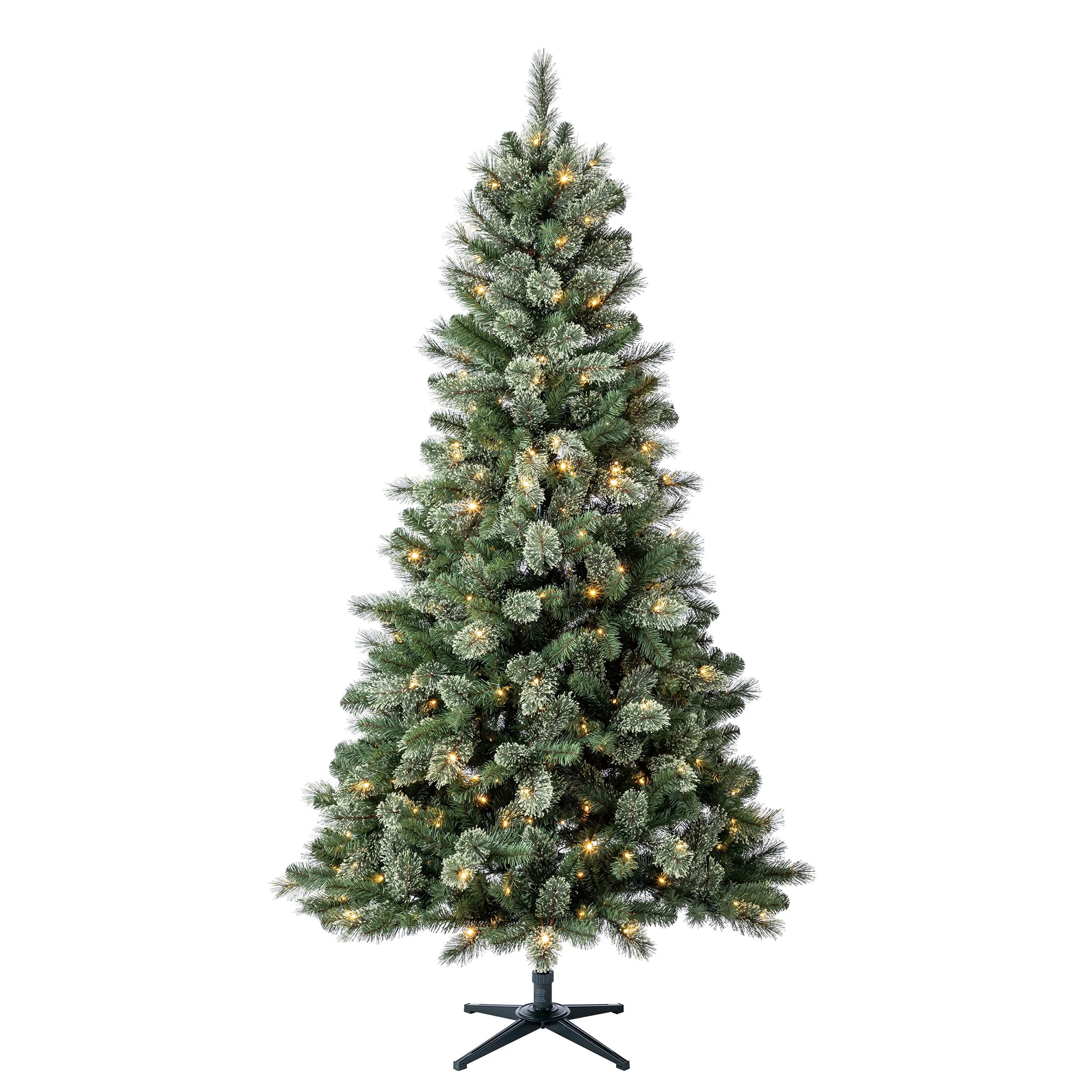 7.5' Pre-Lit Liberty Cashmere Pine Green Artificial Christmas Tree with Color-Changing LED Lights... | Walmart (US)