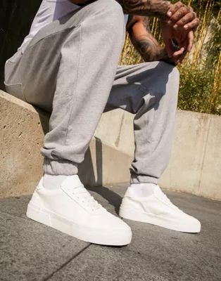 ASOS DESIGN sneakers in white with chunky sole | ASOS (Global)
