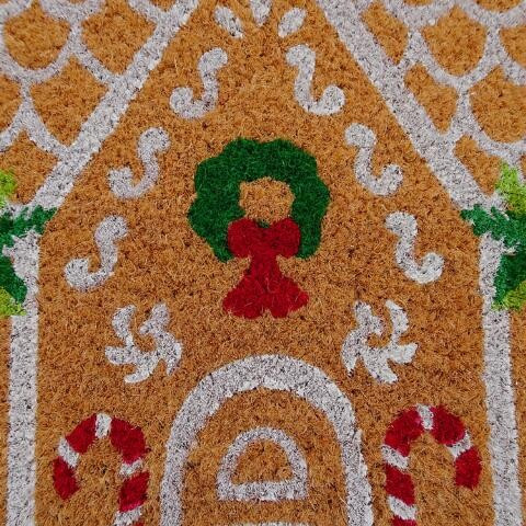Gingerbread House Holiday Coir Doormat | World Market