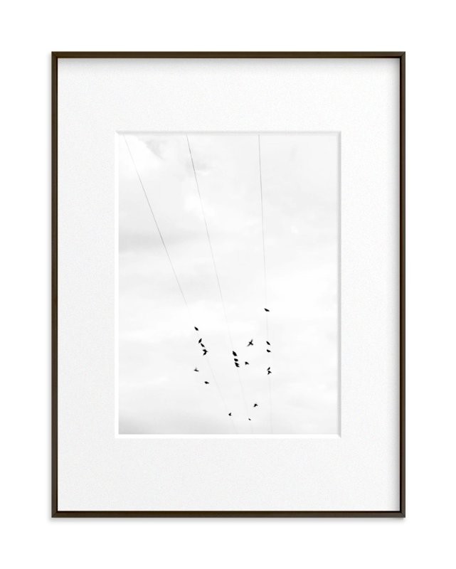 "Birds on a wire II" - Photography Art Print by Angela Thompson. | Minted