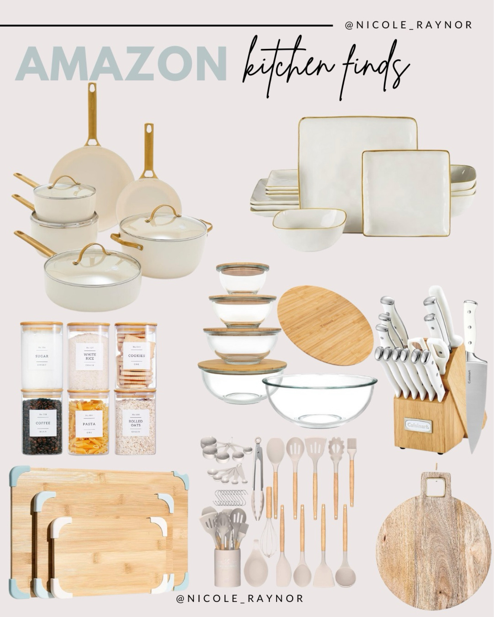 Amazon kitchen finds - white and wood

#LTKFindsUnder100 #LTKHome #LTKGiftGuide