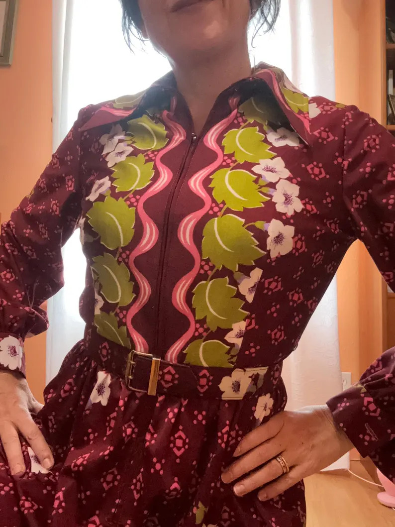Original 1970s Vintage Oscar De La Renta Boutique Dress | Etsy (Global)