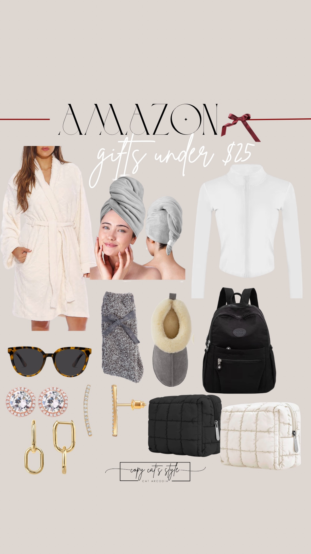 Amazon gifts under $25 for her, Amazon gift guide for her, Amazon robe, backpack, Amazon jewelry 

#LTKFindsUnder50 #LTKStyleTip #LTKGiftGuide