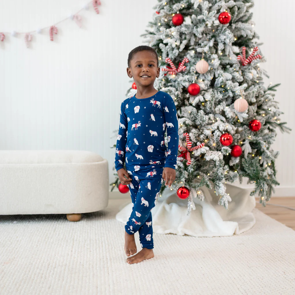 Long Sleeve Pajamas in Frosty Friends | Kyte Baby