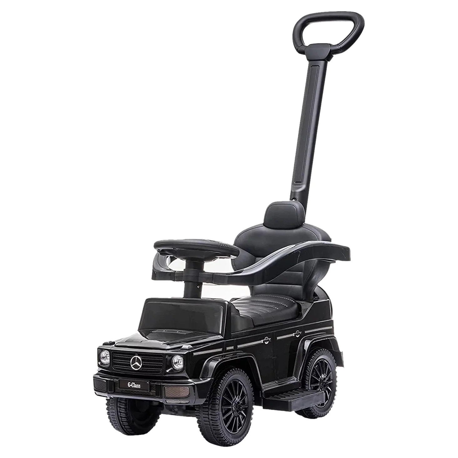 Best Ride On Cars Kids Stroller Mercedes G-Wagon 3 in 1 Push Car, Black | Walmart (US)