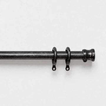 Prague Inside Mount Cafe Curtain Rod with Rings | TWOPAGES