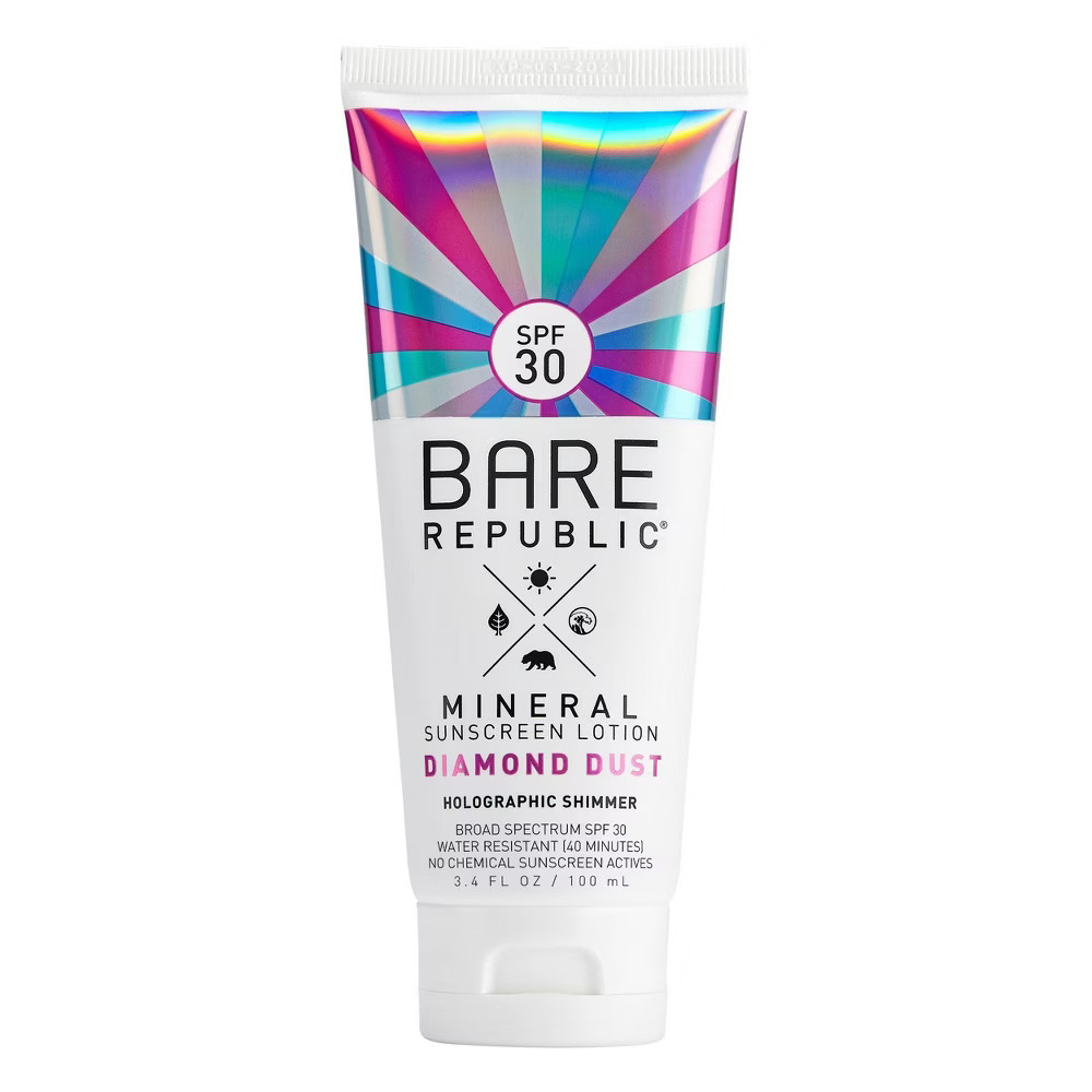 Bare Republic Mineral Diamond Dust Sunscreen Lotion - SPF 30 - 3.4 fl oz | Target
