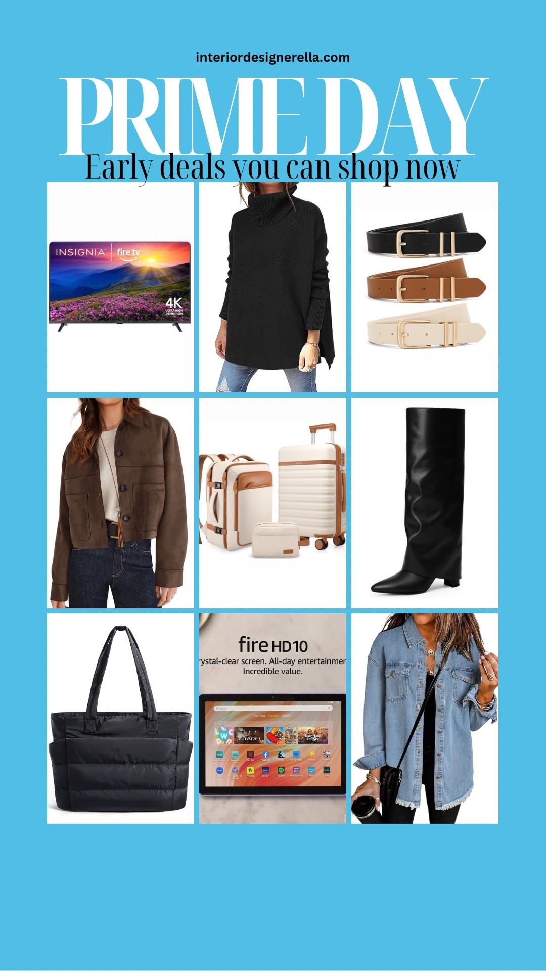 Amazon Prime Day kicks off tonight at midnight! Get ready for the biggest deals of the year — I’ll be posting all the best finds here as soon as the sale begins! Scroll to shop these early deals now!! Xo!


#LTKFindsUnder100 #LTKHome #LTKStyleTip