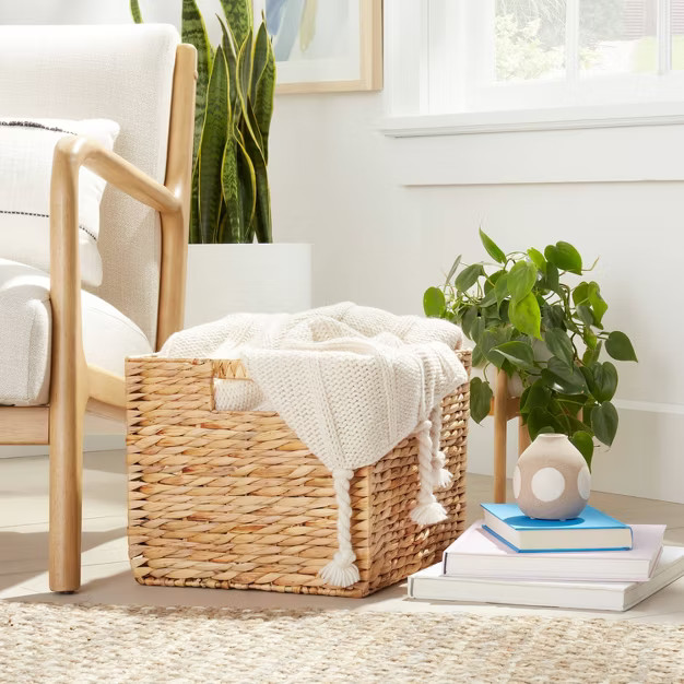 Woven Water Hyacinth Milk Crate - Brightroom™ | Target